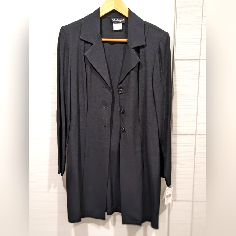 Lightweight Long Suit Coat (Women's Black)